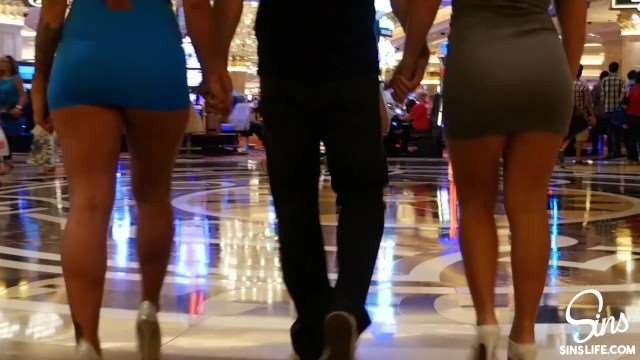 JohnnySins 拉斯维加斯终极双飞！巨乳姐妹花被狂干内射颜射
